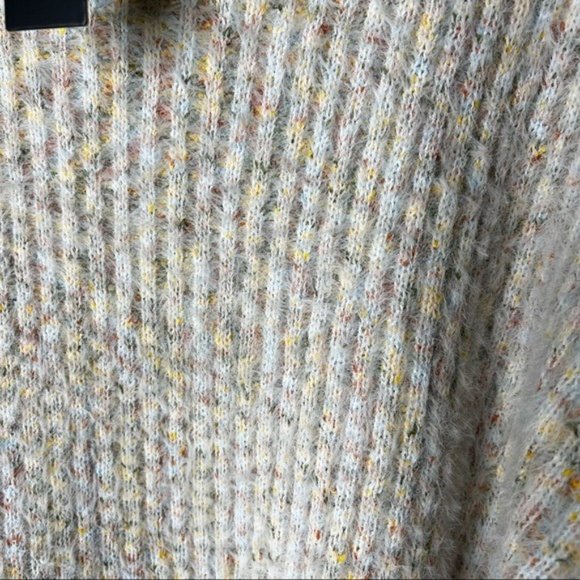 NEW Lulus Sweet Whispers Ivory Multi Eyelash Knit Turtleneck Sweater Dress - Picture 4 of 6